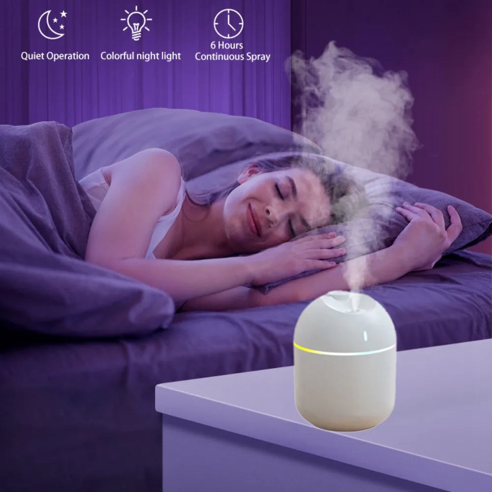 Cozy Glow Mini Humidifier – LED Night Light & Air Diffuser