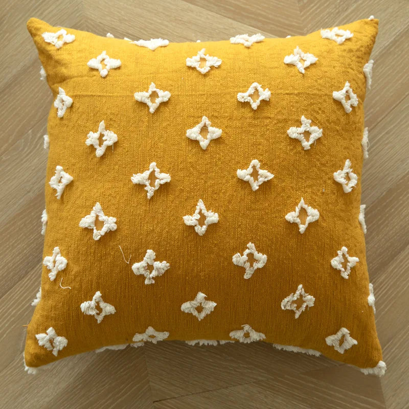 Boho Tassel Cushion Cover – Decorative Pillow Cover for Cozy Home Decor