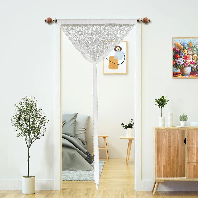 Boho Macrame Lace Door Curtain