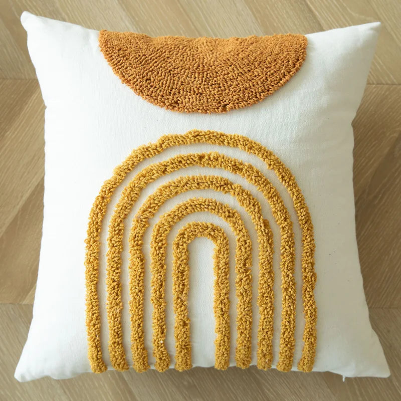 Boho Tassel Cushion Cover – Decorative Pillow Cover for Cozy Home Decor
