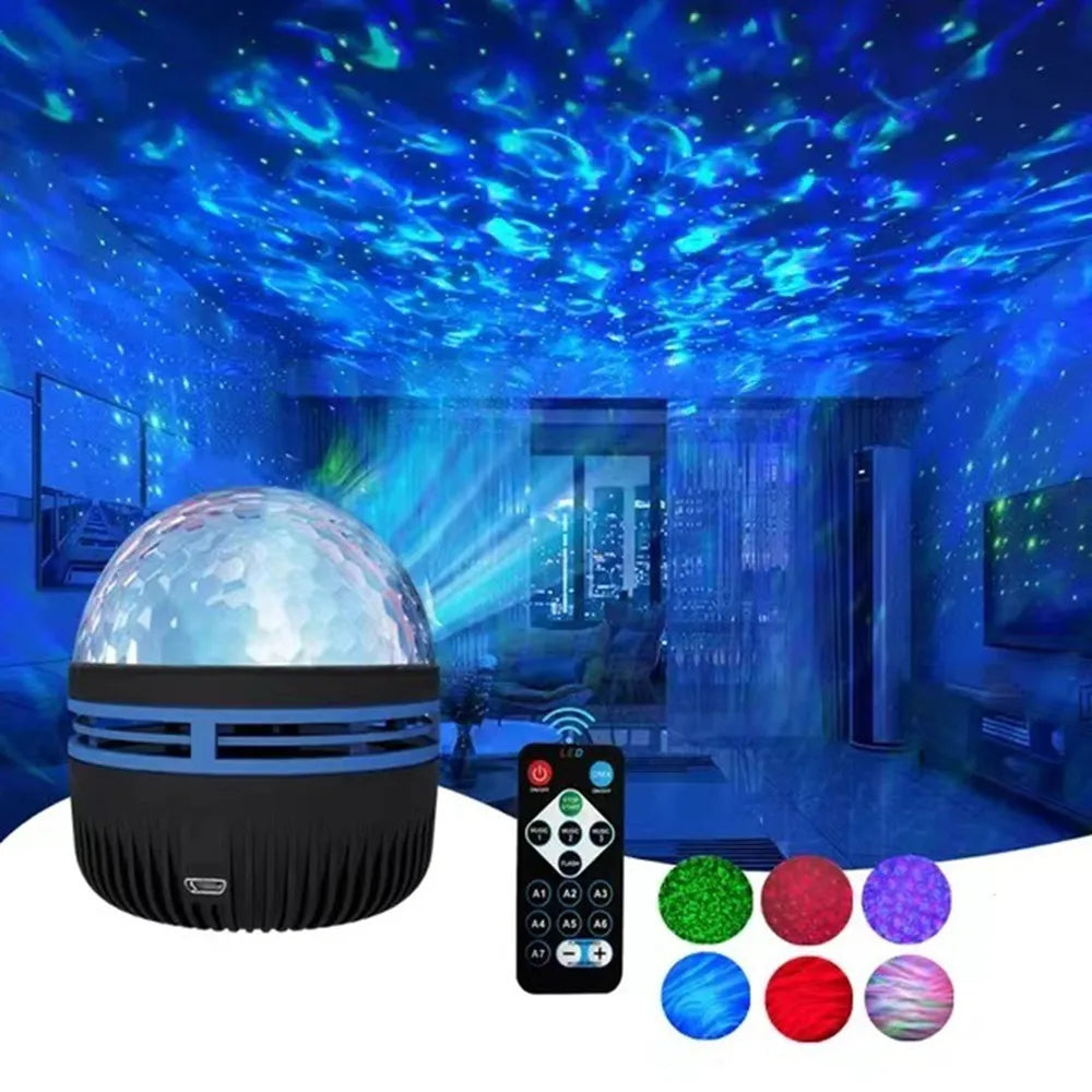 “Northern Lights Star Projector – LED Night Light for Bedroom”