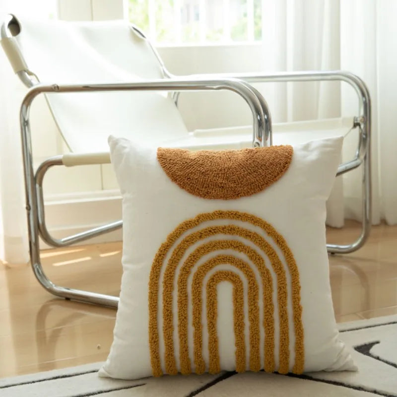 Boho Tassel Cushion Cover – Decorative Pillow Cover for Cozy Home Decor