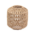Boho Rattan Pendant Lamp Shade – Handwoven Wicker Ceiling Light Cover for Living Room Bedroom