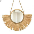 Boho Macrame Wall Mirror-Handwoven Bohemian Home Decor