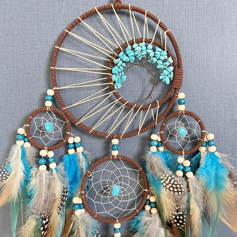 Boho Dream Catcher Tree of Life Wall Hanging