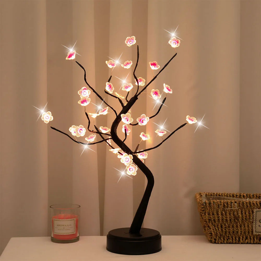 Cherry Blossom Tree Night Light | Boho Home Decor