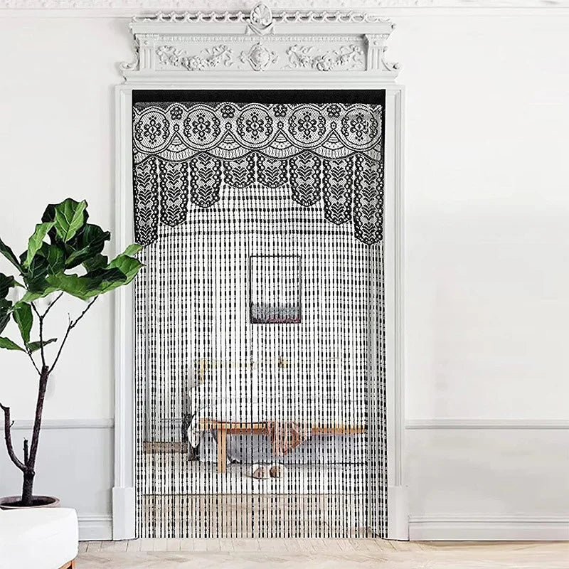 Boho Macrame Lace Door Curtain