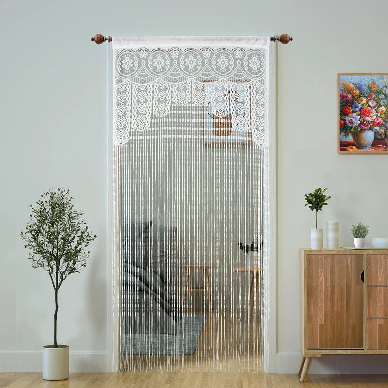 Boho Macrame Lace Door Curtain