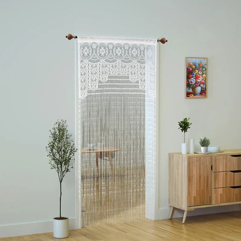 Boho Macrame Lace Door Curtain