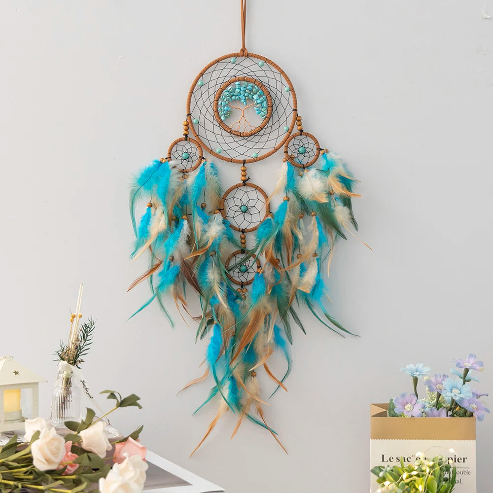 Boho Dream Catcher Tree of Life Wall Hanging