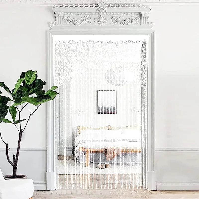 Boho Macrame Lace Door Curtain