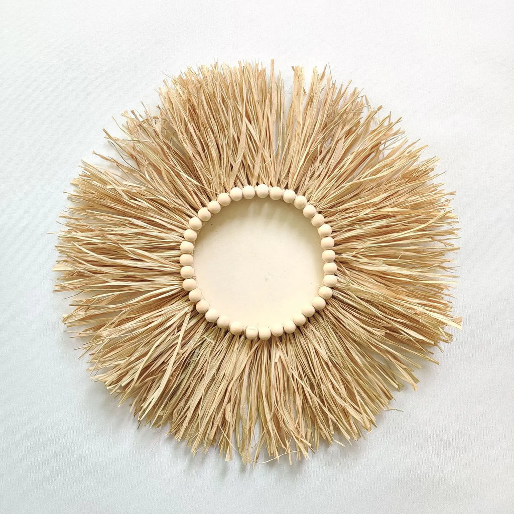 Boho Macrame Wall Mirror-Handwoven Bohemian Home Decor