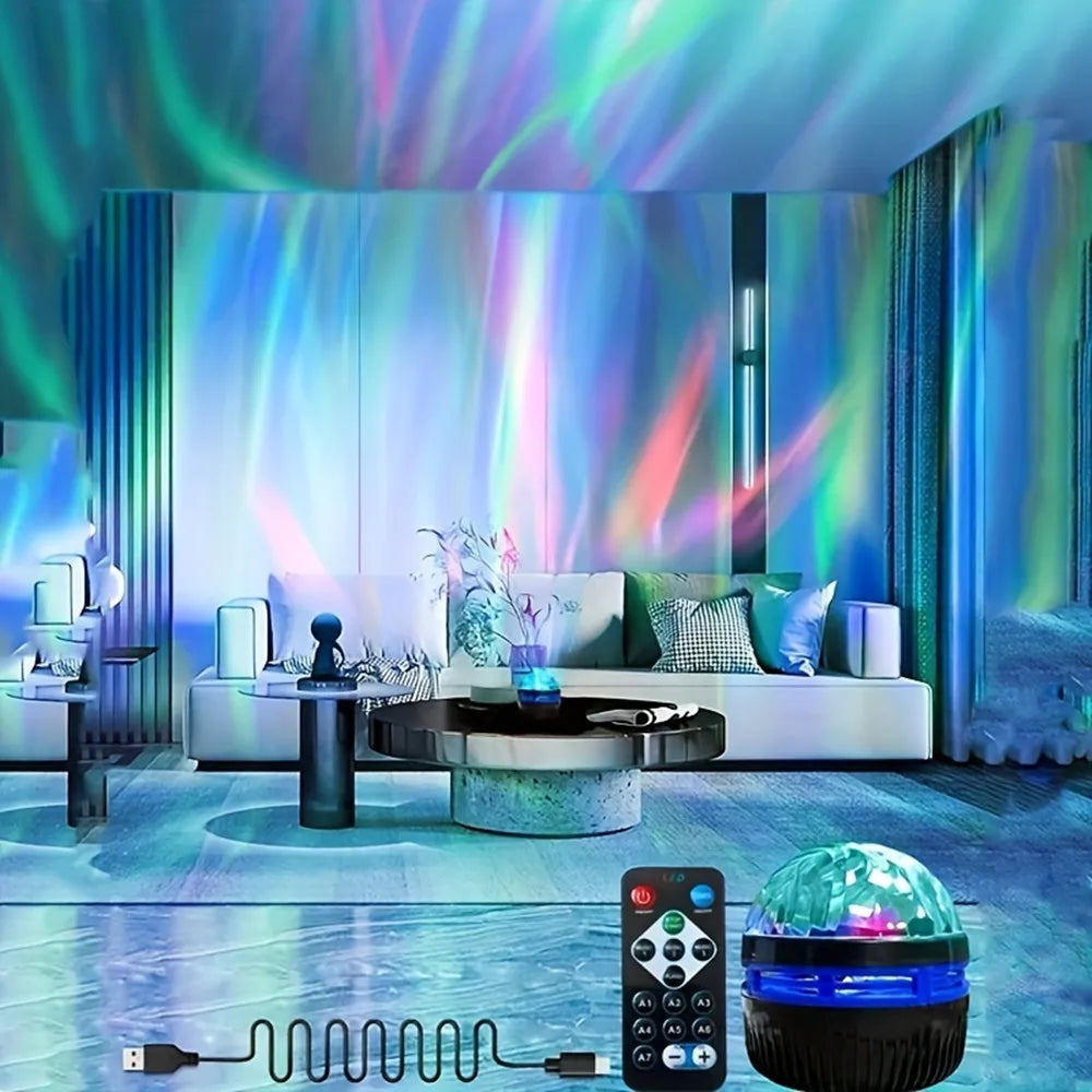 “Northern Lights Star Projector – LED Night Light for Bedroom”