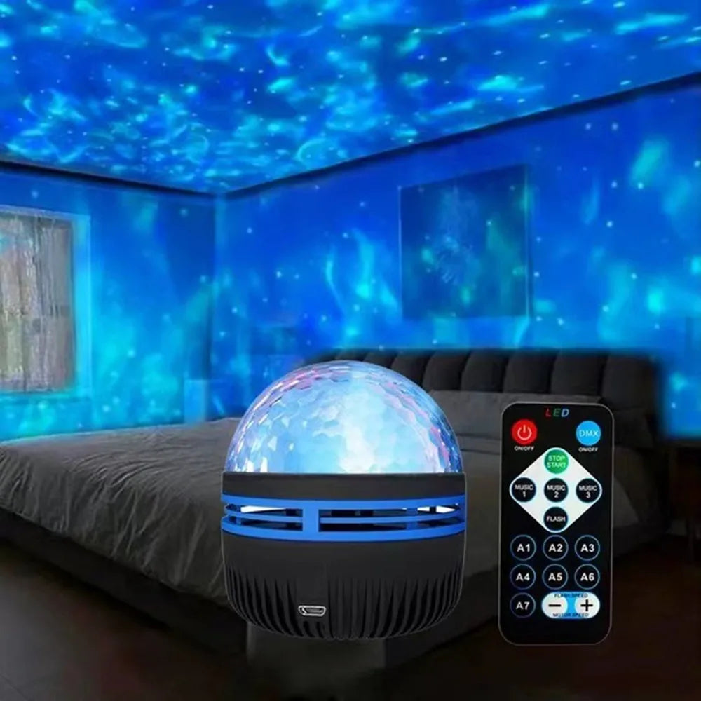 “Northern Lights Star Projector – LED Night Light for Bedroom”