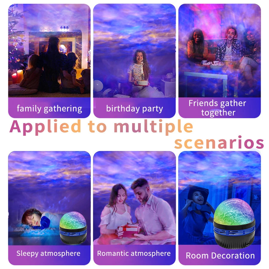 “Northern Lights Star Projector – LED Night Light for Bedroom”