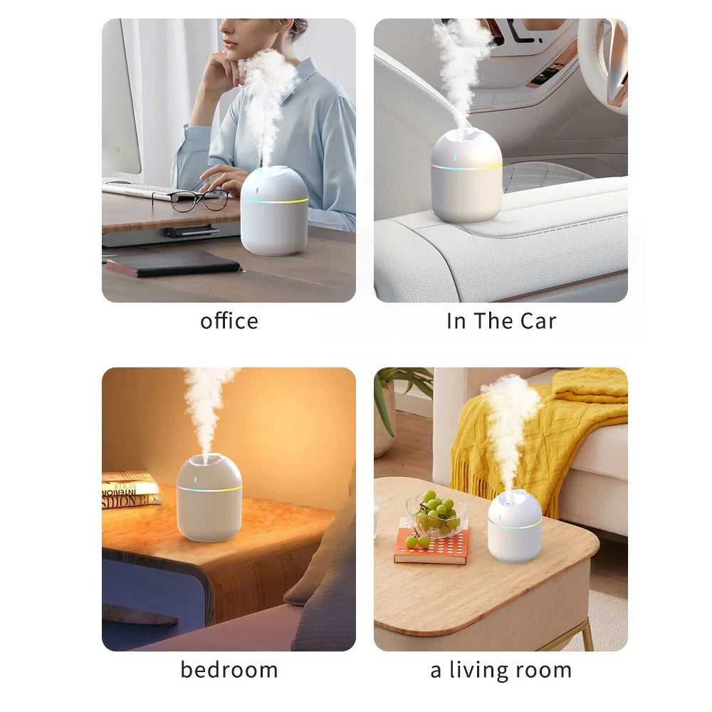 Cozy Glow Mini Humidifier – LED Night Light & Air Diffuser