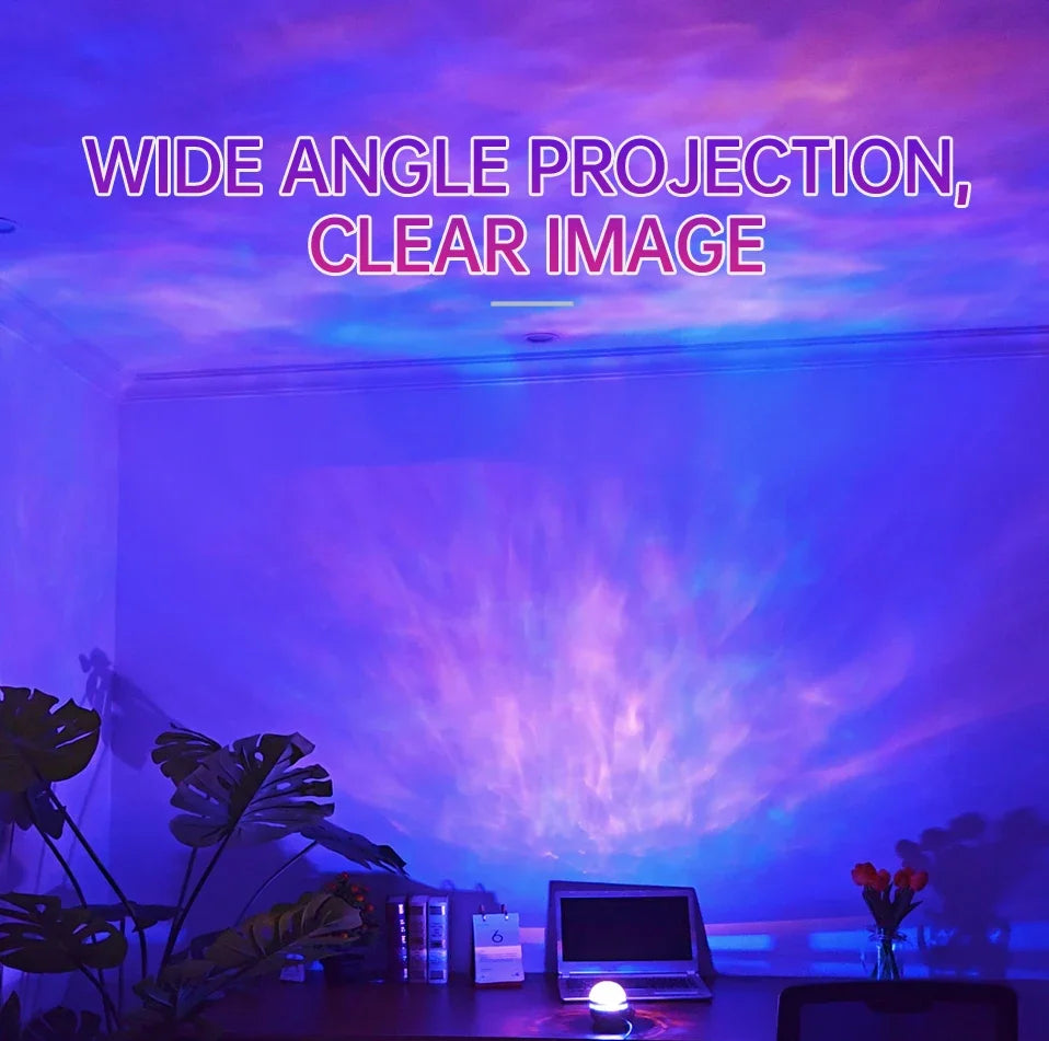 “Northern Lights Star Projector – LED Night Light for Bedroom”