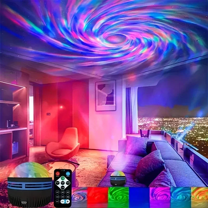 “Northern Lights Star Projector – LED Night Light for Bedroom”