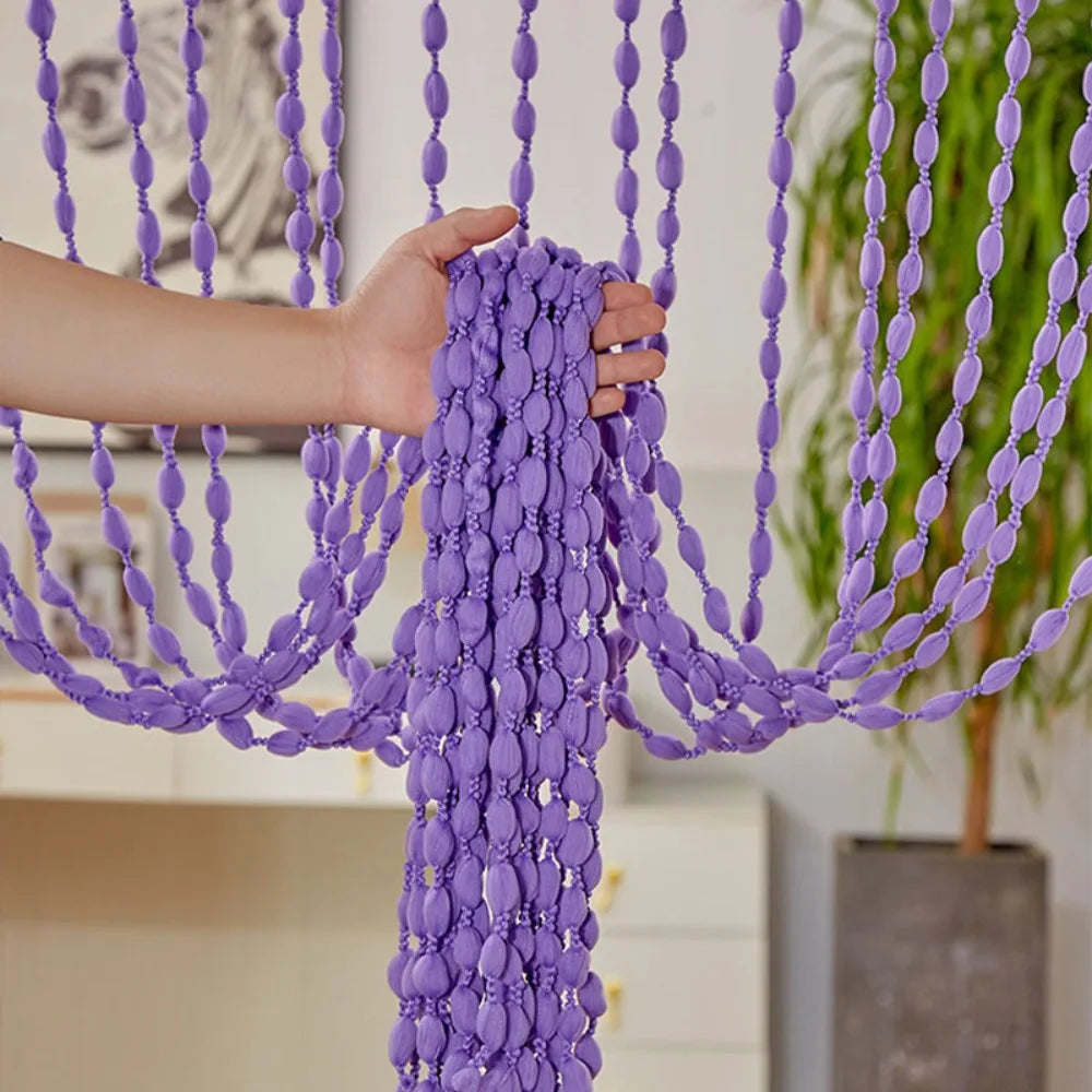 Boho Wooden Bead Curtain Bohemia Door &Window Hanging Decor